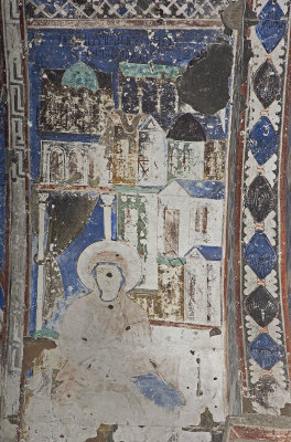 Ani Tigran Honents church 24 Interior Mary in annunciation scene fresco 3679