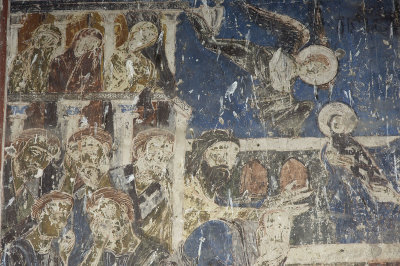 Ani Tigran Honents church 19 Interior Dormition of the virgin fresco 3687