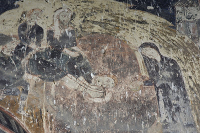 Ani Tigran Honents church 01d Interior Saint Gregory in well with snakes fresco 3692