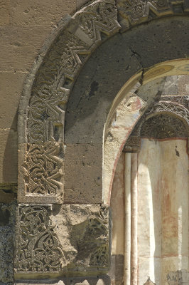 Ani church of St Gregory of Tigran Honents Entrance to narthex west side view detail 3699