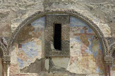 Ani church of St Gregory of Tigran Honents Entrance west side view detail 3701