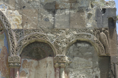 Ani church of St Gregory of Tigran Honents Entrance west side view detail 3703