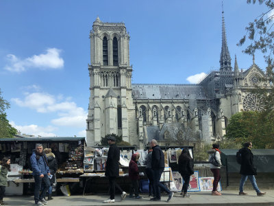 Notre Dame one day before the fire