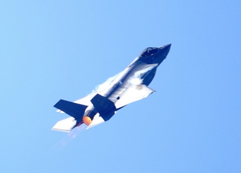 and with afterburner engaged