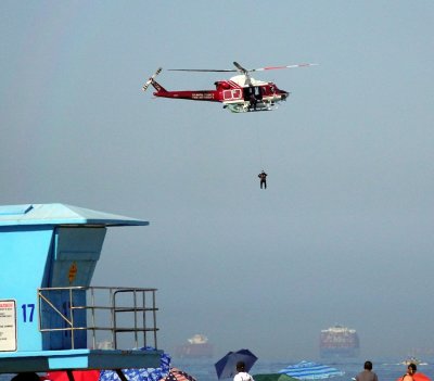 The Orange County rescue helicopter demonstration