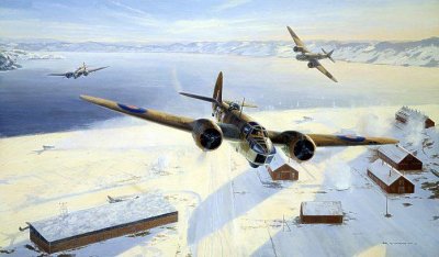 Krigs maleren Mark Postlewaite - Angrepet p Herdla 27.12.1941
