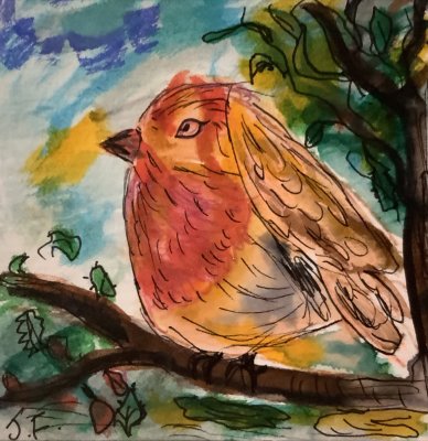 .Christmas robin