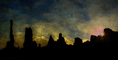 Dancing Kachinas, Monument Valley Navajo Tribal Park