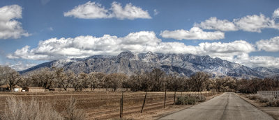 Corrales Farmland and the Sandias