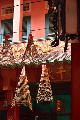 Incense Coils in Temple