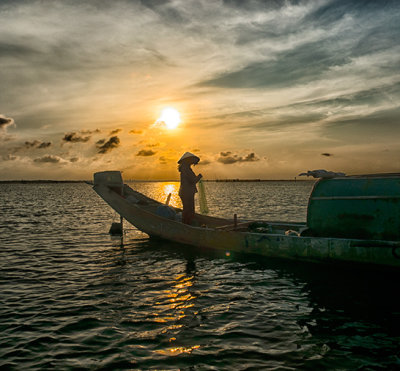 Sunset Tam Giang Lagoon