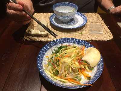 Marinated Jelly Fish and Green Mango Salad