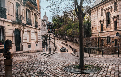 Racing Down Montmartre's Place Dalida