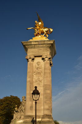 Column on Alexander III Bridge