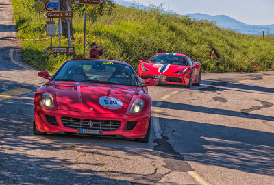 Two Ferraris at the Mille Miglia '16