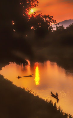 Nam Khan River Sunrise