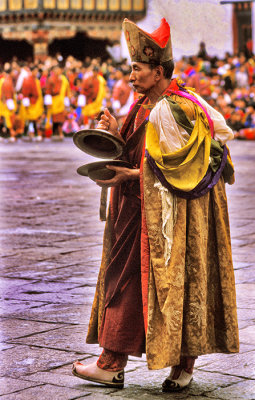 Bhutanese Monk at Festival