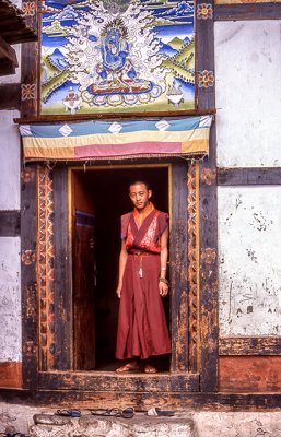Monk in Doorway