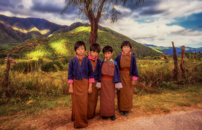 Girls in their Traditional Kira