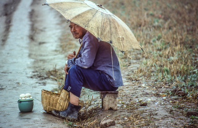 Egg Man in the Rain
