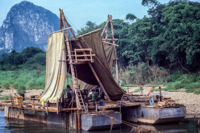 A Crude, Handmade 'Catamaran'