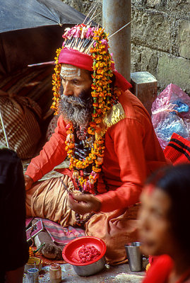 Sadhu near Pashupatinath temple