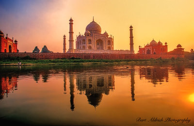 Taj Mahal Sunset View