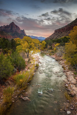 Virgin River with Watchman Peak