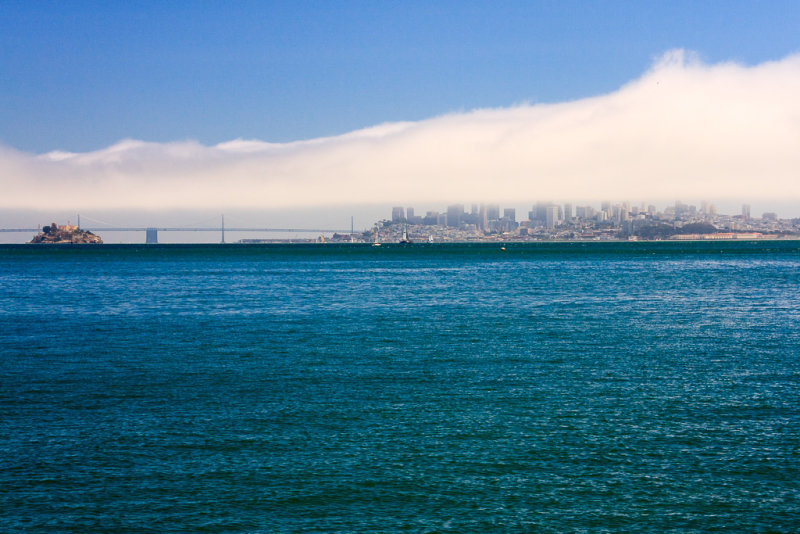 San Francisco and Alcatraz from Sausalito