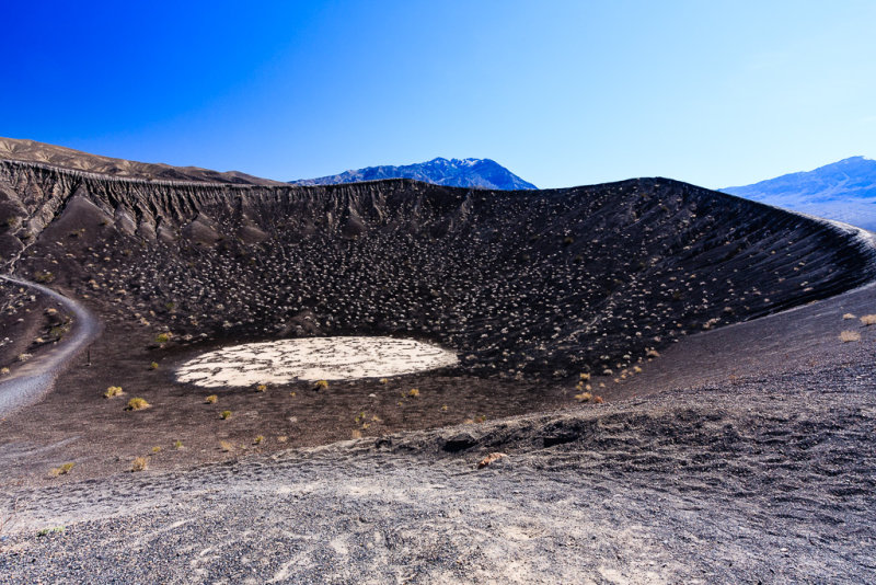 Small crater at edge of larger Ubehebe Crater