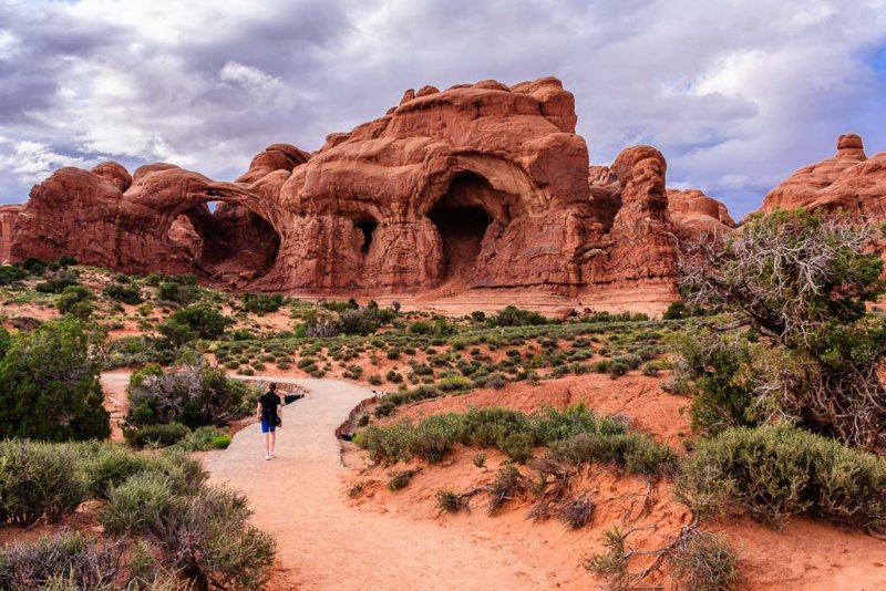 Double Arch & Cove Of Caves