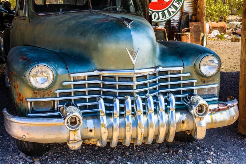 1946 Cadillac, with a 1950 Buick bumper