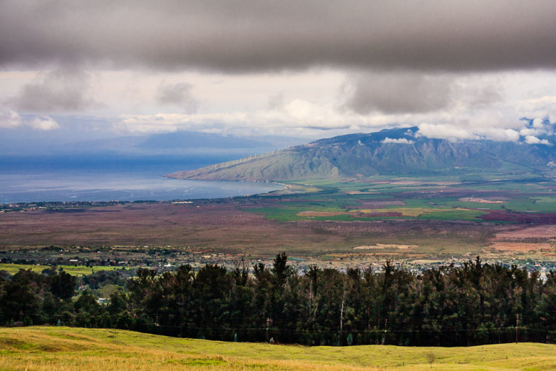 From slope of lower Haleakala