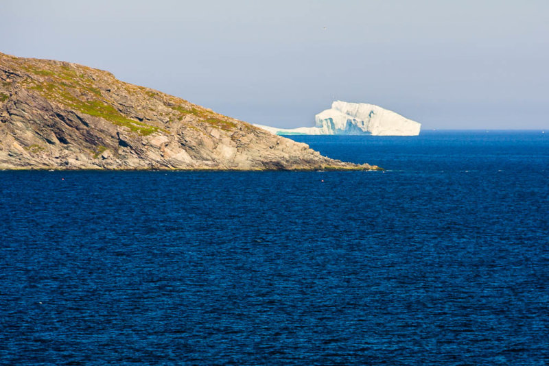 Iceberg - 150 above the water by 600 feet long and stuck on the bottom