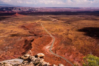 From Top Of Moki Dugway Hwy 261 From Natural Bridges NP To Mexican Hat, Utah