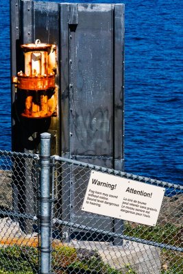 Fog Horn Warning Sign