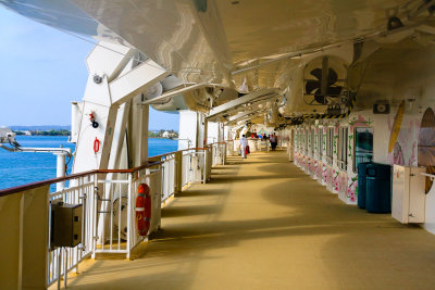 Norweigian Pearl Walking Deck