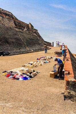 Vendors at Castillo San Felipe de Barajas Fortress