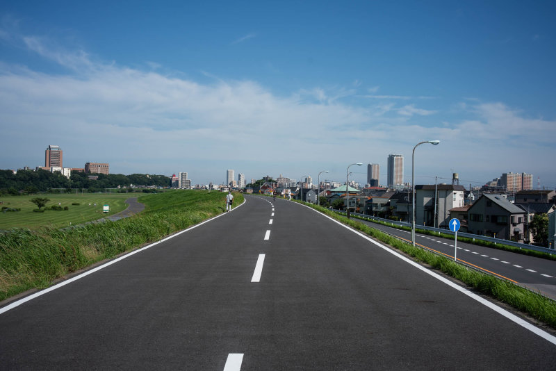 Edo River levee.