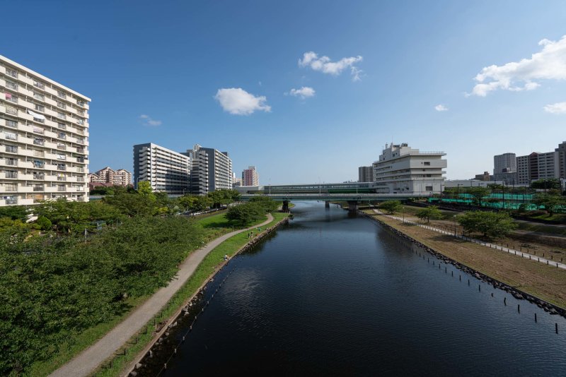 Bridge and Train Station (that spans 2 cities!)