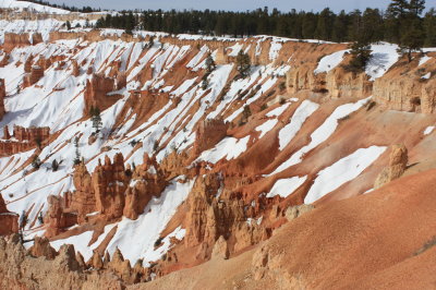 Pink Cliffs with Snow