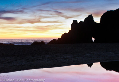 Silhouette Reflection, Pfieffer Beach