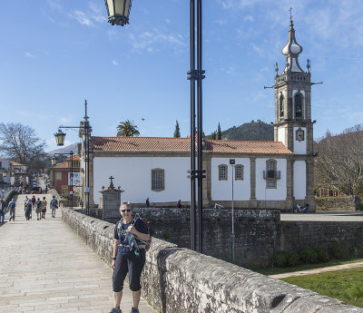 The Ponte Medieval bridge and the Igreja de Santo António