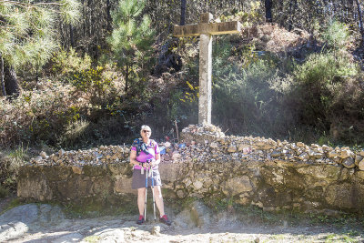 One of many crosses on the Camino trails