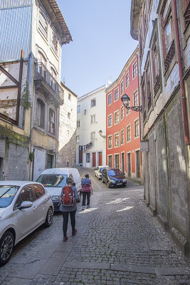 Narrow streets in Porto