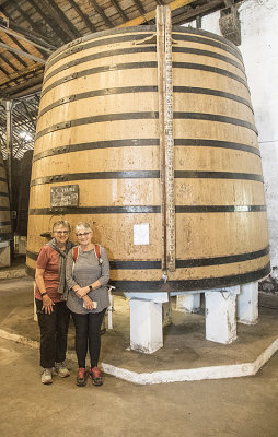 Port wine barrel storage in Porto