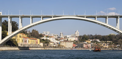 One of seven bridges over the Duoro River in Porto