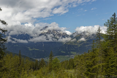 Overlooking Almparadies Gaistal Nature Reserve Area