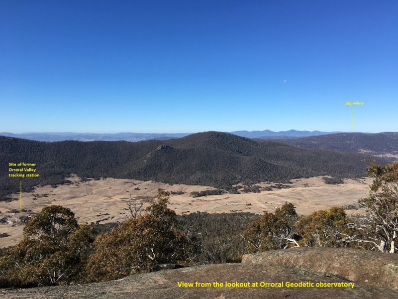 Eagleview as viewed from Orroral Geodetic Observatory