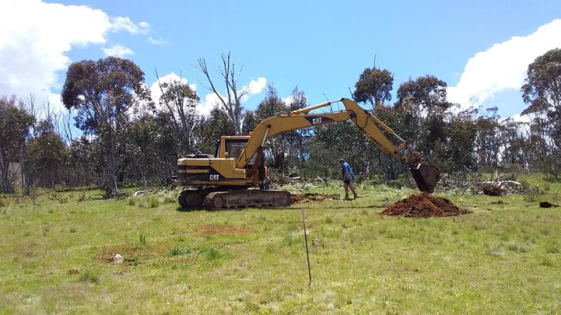 Turning the first sod for Eagleview Observatory